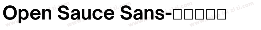 Open Sauce Sans字体转换